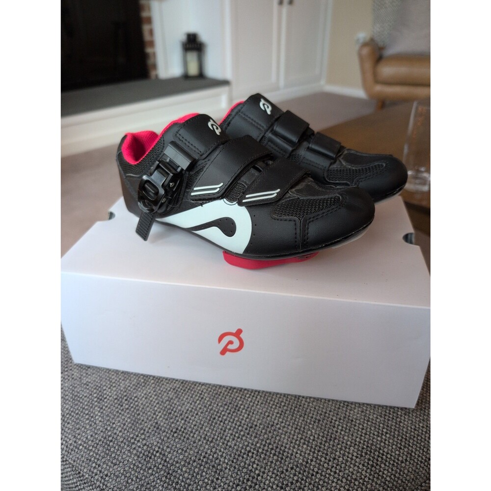 EUC Peloton cycling shoes with look delta cleats and box EU 38 US women's 7